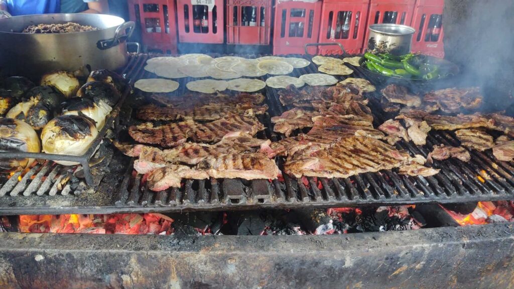 Parillada de tacos.